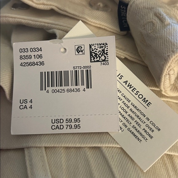 NWT AE 11" Stretch High-Waisted Trouser Short - Picture 8 of 8